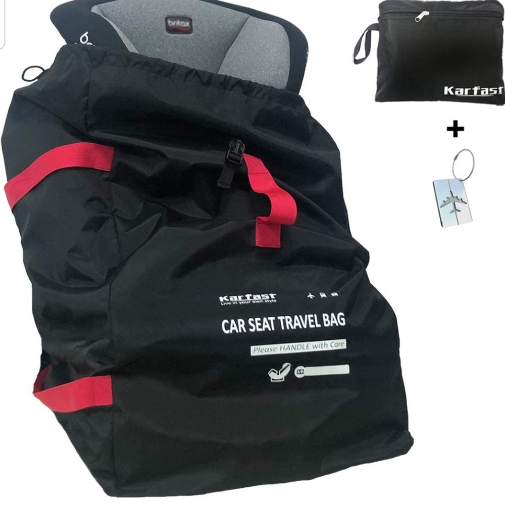Car Seat Travel Bag Backpack for Air Travel. Karfast Universal Infant Carseat ba